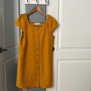 Madewell Texture and Thread Goldenrod Dress